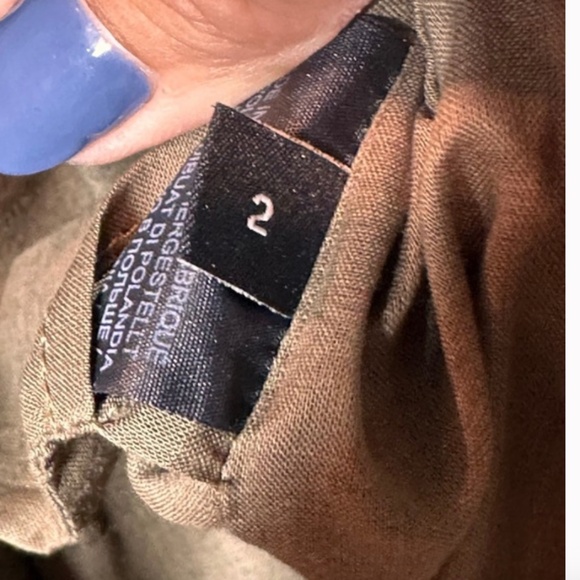 NEW! Tory Burch Olive Green Cropped Jacket Size 2 Military Style - Picture 8 of 10